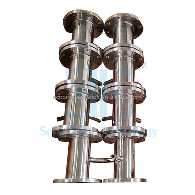 حداکثر اندازه 6000mm مخلوط کننده استاتیک مخلوط کننده مارپیچی مواد خام با طراحی لوله ای