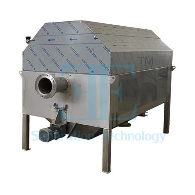 0.75kW داخل تغذیه درام چرخش صفحه نمایش برای تصفیه فاضلاب وزن 1000kg