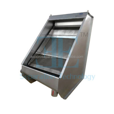 SUS304 SUS316 پرده سیم کج 0.2mm Mesh Static Screen فاضلاب