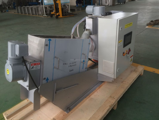 دستگاه آبگیری لجن پرس پیچی 2.4-30 متر مکعب در ساعت SUS304