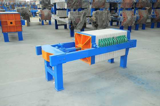 فیلتر پرس دستی صفحه ای قاب دار 4 متر مربع برای تصفیه فاضلاب