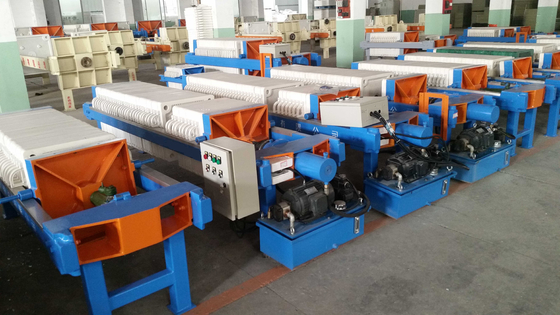 فیلتر پرس دستی صفحه ای قاب دار 4 متر مربع برای تصفیه فاضلاب