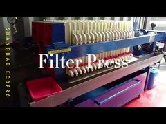 فیلتر پرس دستی صفحه ای قاب دار 4 متر مربع برای تصفیه فاضلاب